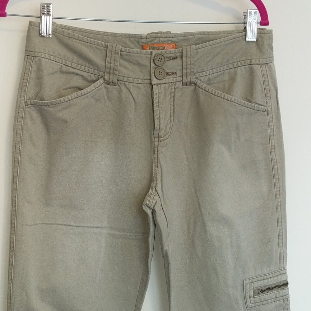 Periscope pants boot cut beige pockets